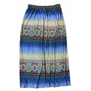 Stephanie Thomas Sport Maxi Skirt Aztec Gold Fleck Size 16